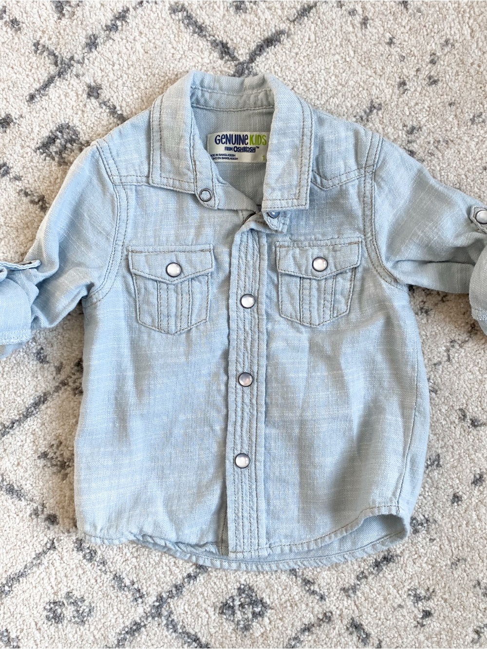 Genuine Kids Light Denim Button Down